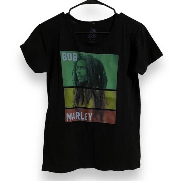 Zion Rootswear Bob Marley T-Shirt Size Large - Picture 1 of 5